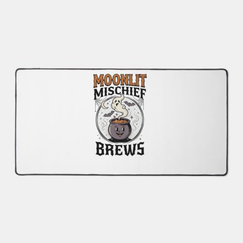 Halloween Witch Moon Mischief Desk Mat