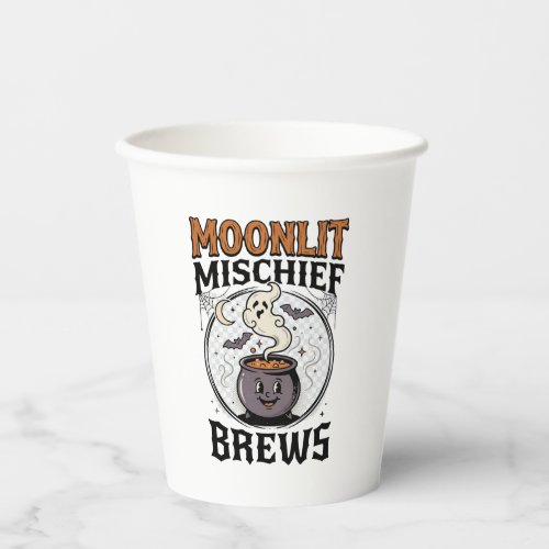 Halloween Witch Moon Mischief Paper Cups