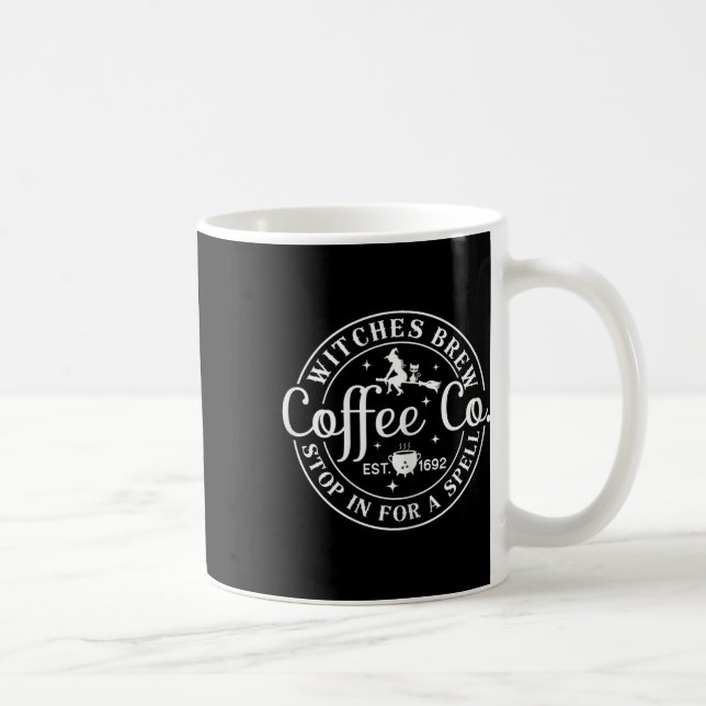 Halloween Witch Motif - Witches Brew Coffee And Co Coffee Mug (Right)
