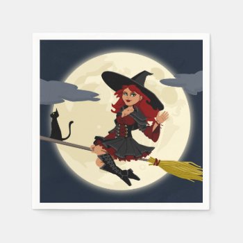 Halloween Witch Napkins by Xuxario at Zazzle