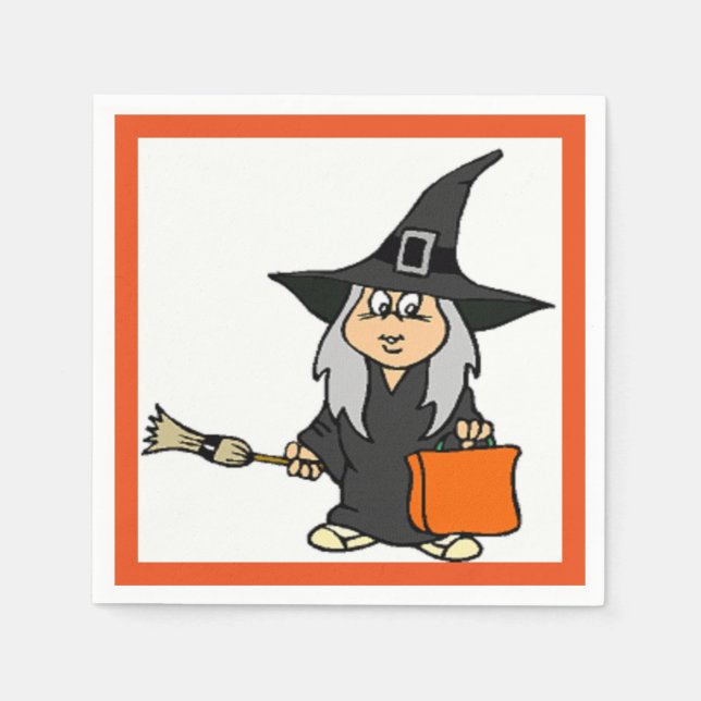 HALLOWEEN WITCH NAPKINS (Front)