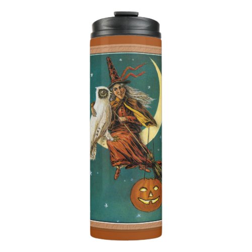  Halloween Witch  Owl  Thermal Tumbler