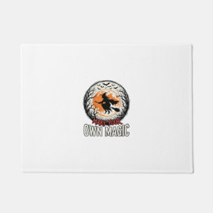 Halloween Witch Own Magic Vintage Shirt Design_1 Doormat
