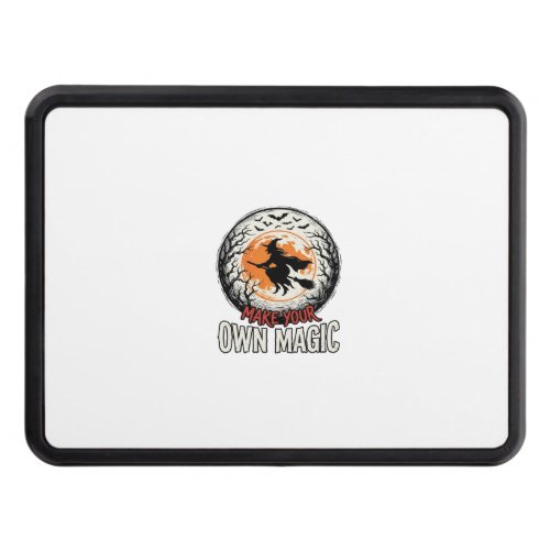 Halloween Witch Own Magic Vintage Shirt Design_1 Hitch Cover