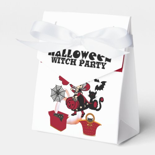 Halloween Witch Party Jack O Lantern Cobweb Spooky Favor Boxes