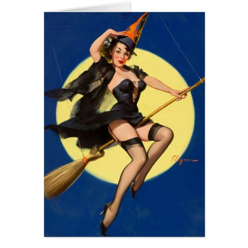 Halloween Witch Pin Up Girl Witch