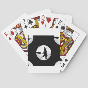 halloween witch poker cards