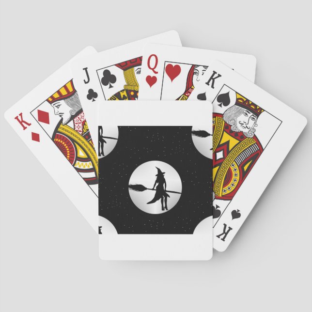 halloween witch poker cards (Back)