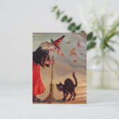 Halloween Witch Postcard | Zazzle
