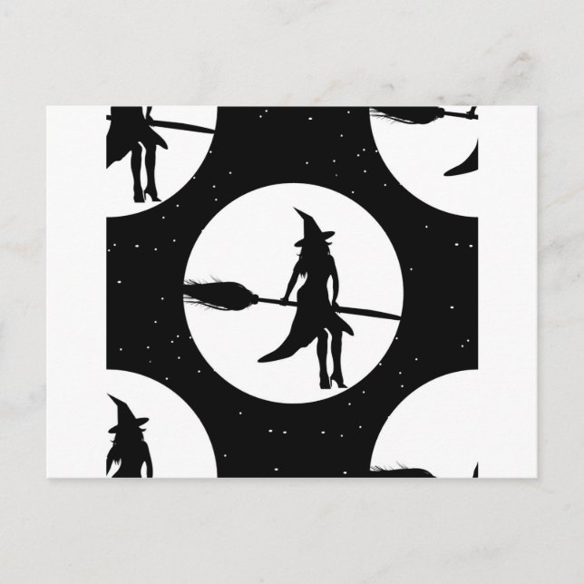 halloween witch postcard (Front)