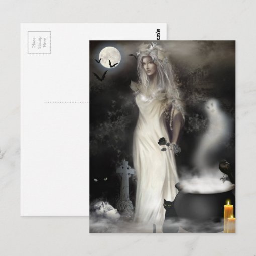 Halloween Witch Postcard | Zazzle