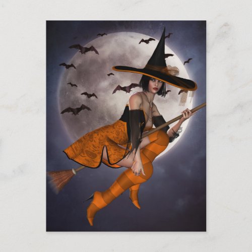 Halloween Witch Postcard