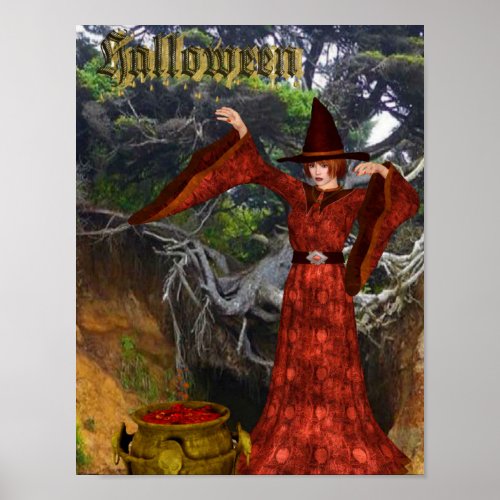 Halloween Witch Poster