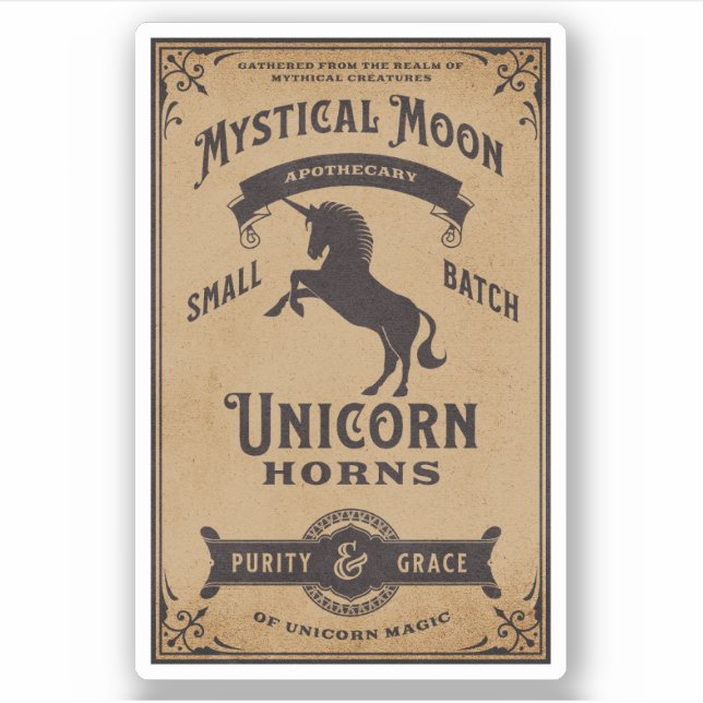 Halloween Witch Potion Apothecary Bottle Label (Front)