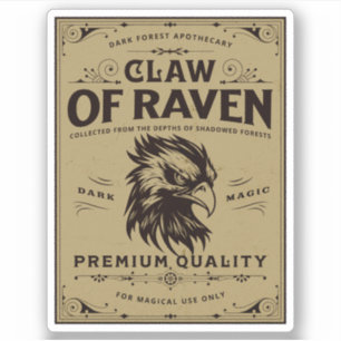 Halloween Witch Potion Apothecary Bottle Label