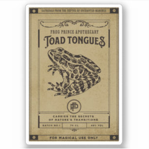 Halloween Witch Potion Apothecary Bottle Label