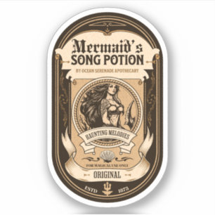 Halloween Witch Potion Apothecary Bottle Label