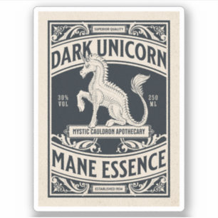 Halloween Witch Potion Apothecary Bottle Label