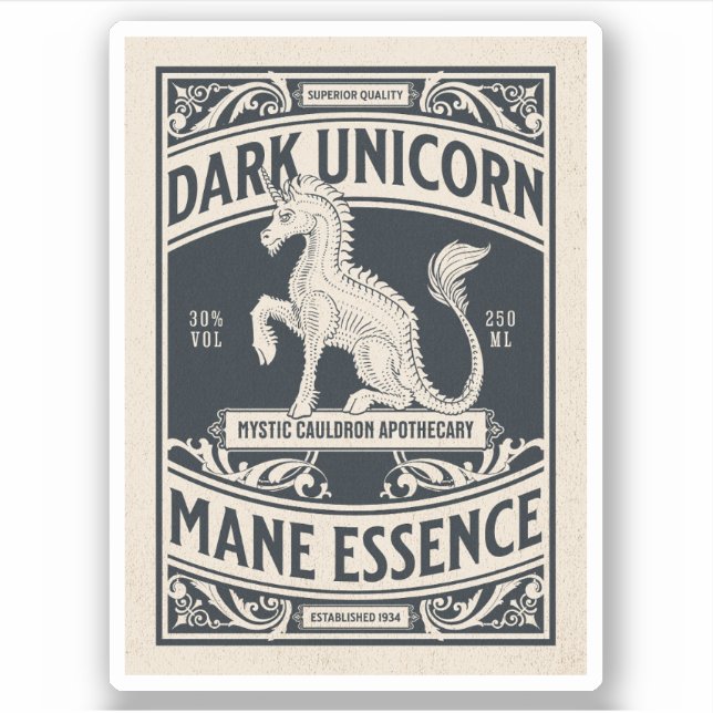 Halloween Witch Potion Apothecary Bottle Label (Front)