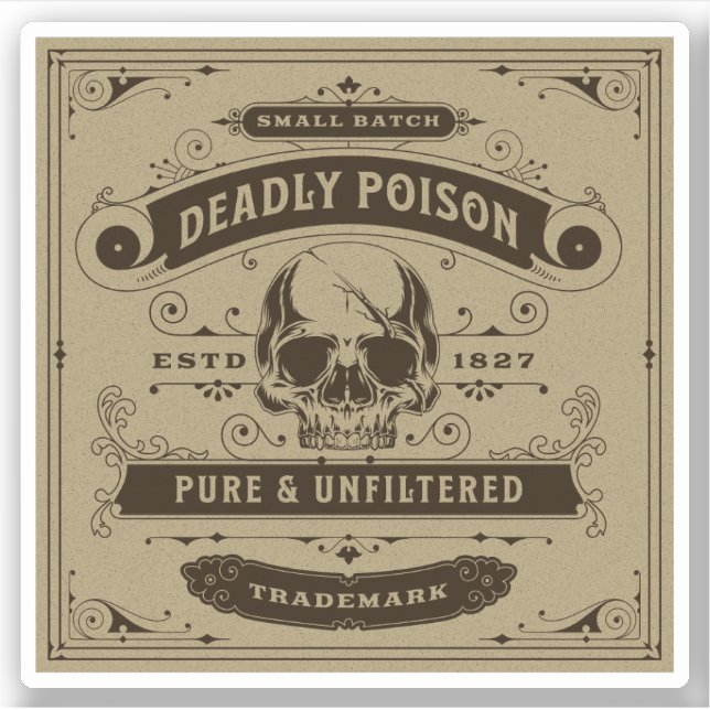Halloween Witch Potion Apothecary Bottle Label (Front)