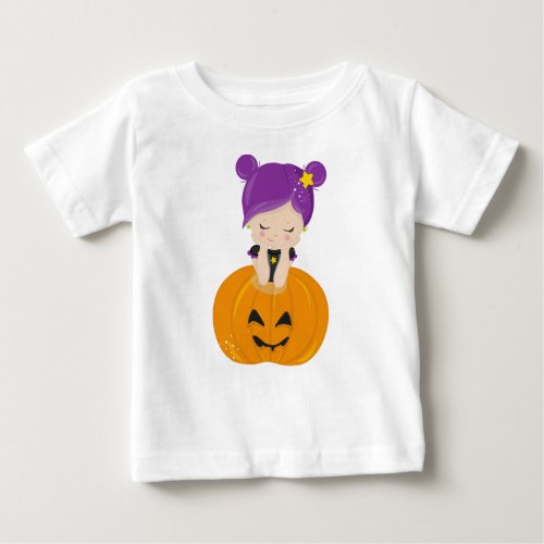 Halloween Witch Pumpkin Boo Trick Or Treat Baby T_Shirt