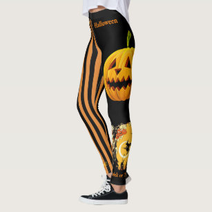 Custom Text Halloween Funny Spooky Sassy Strut Leggings