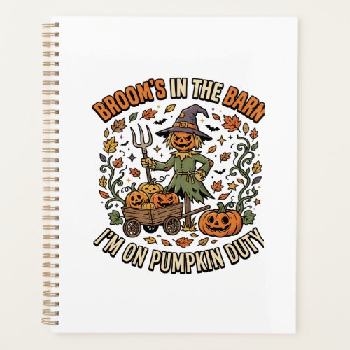 Halloween Witch Pumpkin Patch Humor Planner