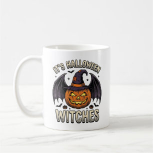 Halloween Witch Pumpkin Vintage Bat Shirt_1 Coffee Mug