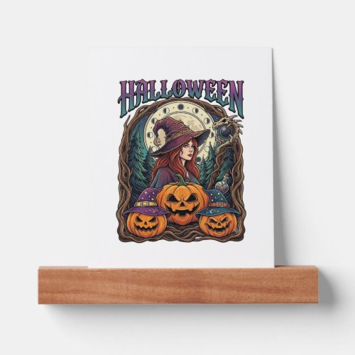 Halloween Witch Pumpkins Moon Phases_1 Picture Ledge