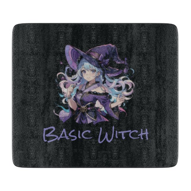 Halloween/Witch/purple  Cutting Board (Front)