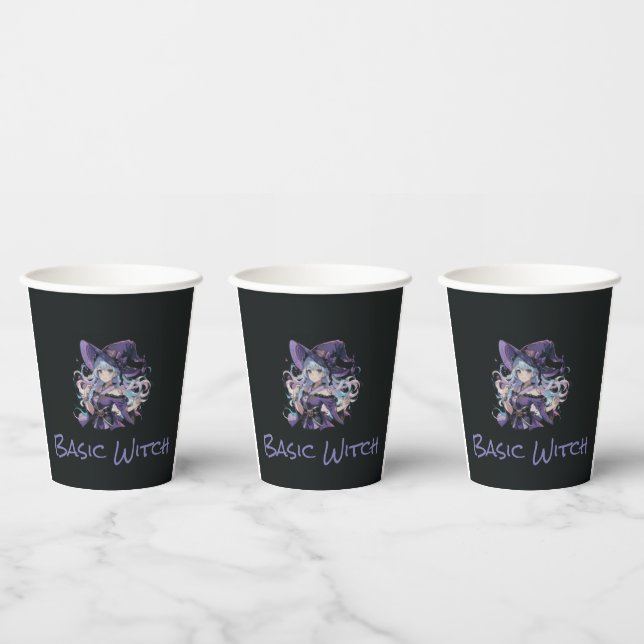 Halloween/Witch/purple Paper Cups (Multi)