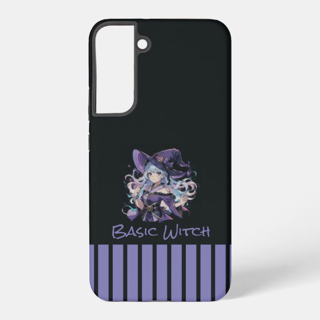 Halloween/Witch/purple  Samsung Galaxy Case (Back)