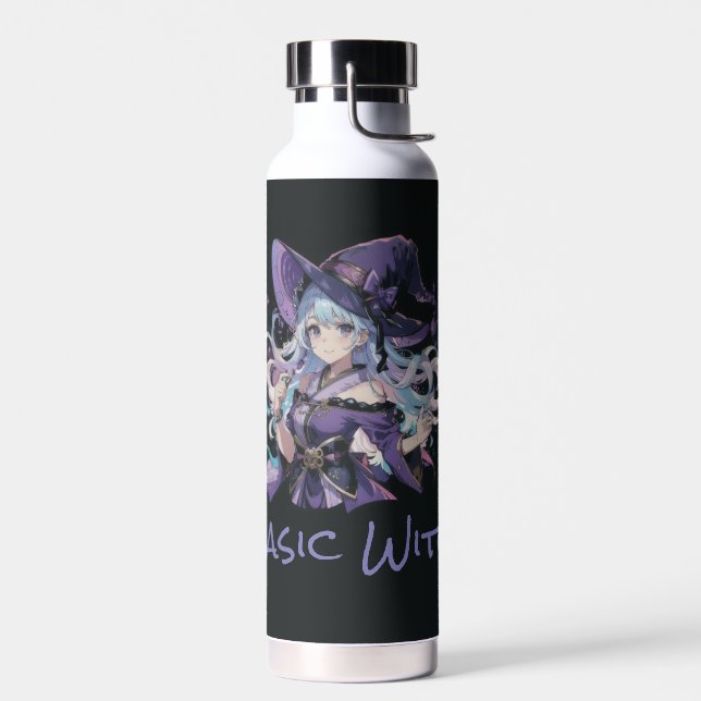 Halloween/Witch/purple  Water Bottle (Left)