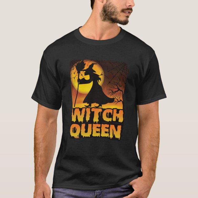 Halloween Witch Queen T-Shirt (Front)