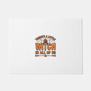 Halloween Witch Quote Vintage Vector Design_1 Doormat