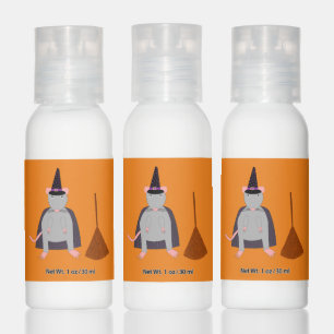 =Halloween Witch Rat and Broom Hand Lotion