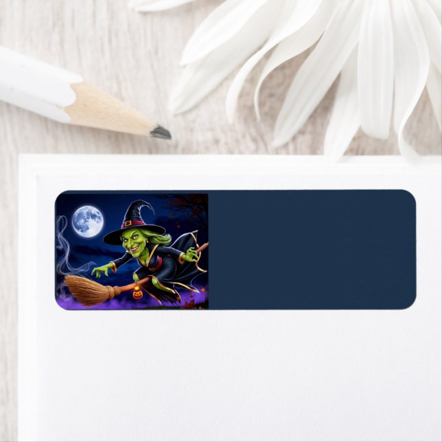Halloween/Witch Return Address Label (Insitu)