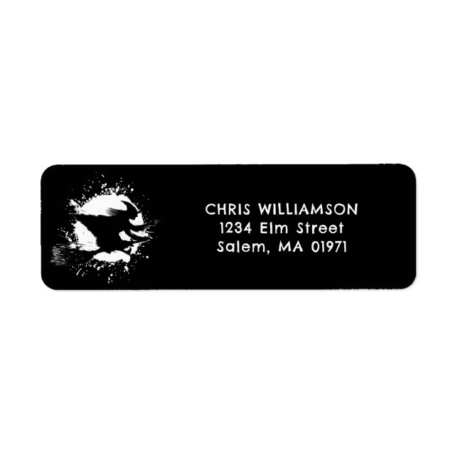 Halloween Witch return-address Label (Front)
