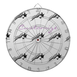 Halloween Witch Riding Broom Thunder_Cove Dartboard With Darts
