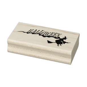 Halloween Witch Rubber Stamp