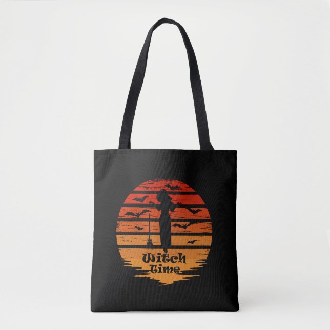 Halloween witch season tote bag (Front)