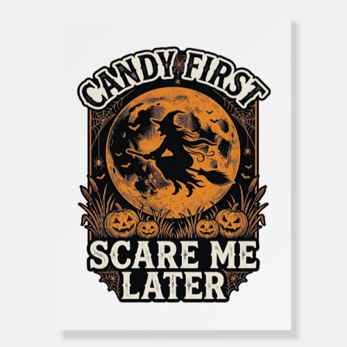 Halloween Witch Shirt Candy Scary Vintage Engravin Foam Board