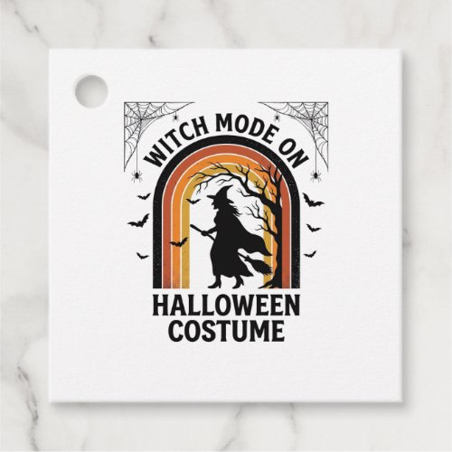 Halloween Witch Shirt Funny Costume Vintage Engrav Favor Tags