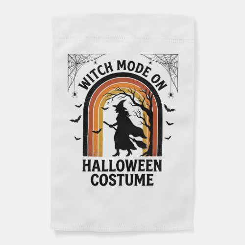 Halloween Witch Shirt Funny Costume Vintage Engrav Garden Flag