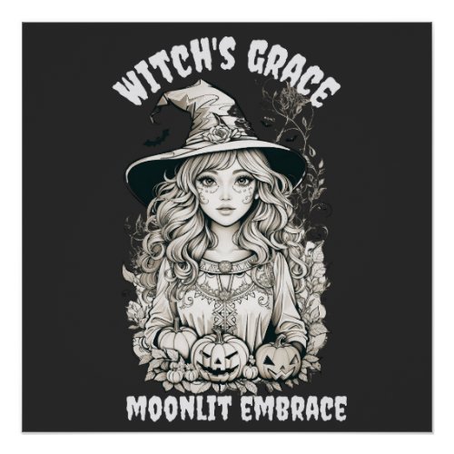 Halloween Witch Shirt  Unisex Fall Shirts Poster