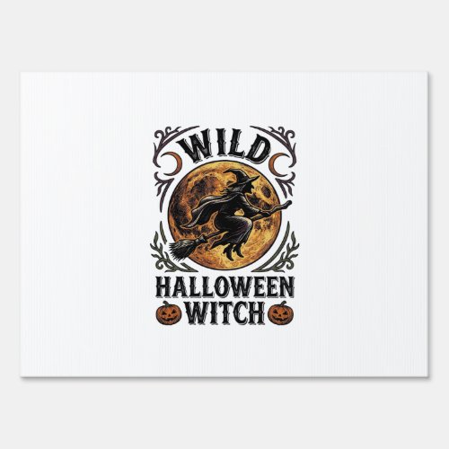 Halloween Witch Shirt Vintage Broom Moon Graphic_1 Sign