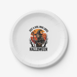 Halloween Witch Shirt Vintage Engraving Costume Ar Paper Plates