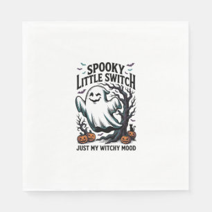Halloween Witch Shirt Vintage Ghost Humor Design_1 Napkins