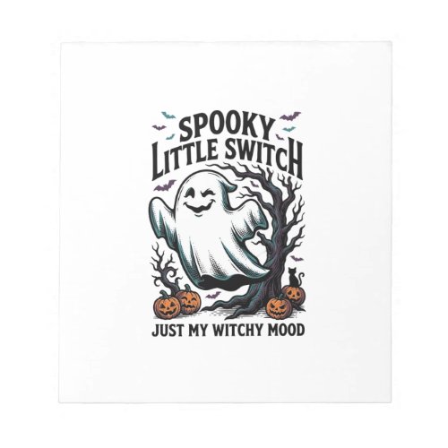 Halloween Witch Shirt Vintage Ghost Humor Design_1 Notepad