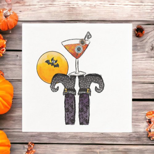 Halloween Witch Shoes Drink  Napkins